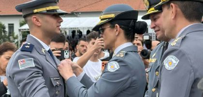 Pilarense � 1� colocado no Curso de Forma��o de Oficiais da PM de SP