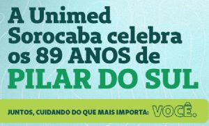 Unimed Sorocaba parabeniza Pilar do Sul pelos seus 89 anos