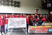 Cliente do Jardim Marajoara  o ganhador da moto Honda 0km da Runa Car