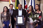 Srgio Santos  homenageado com o ttulo de Cidado Pilarense