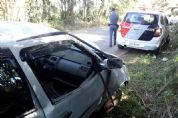 Motorista fica ferido em capotamento na vicinal SPV-093