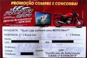  do bairro do Turvinho a ganhadora da Moto 0km na Runa Car