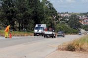 DER realiza obras de melhorias na SP-250 e trnsito fica lento no trevo para Piedade