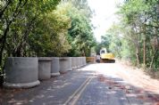 ​Estrada Pilar  Tapira  interditada para reconstruo de tubulao de crrego