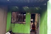 ​Residncia  destruda em incndio no Jardim Bela Vista