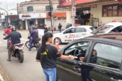 PM e alunos da escola Rechineli promovem ao na Semana Nacional do Trnsito