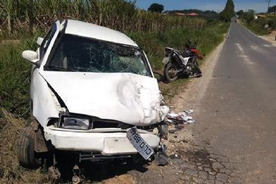 Agricultor morre em coliso entre carro e moto no bairro Congonhas