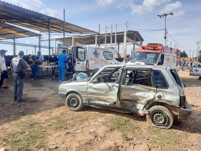 Quatro feridos em acidente na vicinal SPV-093