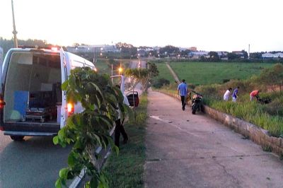 ​Motociclista pilarense sofre acidente em Salto de Pirapora