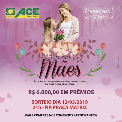 Comrcios pilarenses vo sortear R$ 6 mil em prmios no Dia das Mes