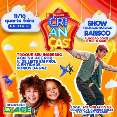 Nessa quarta-feira tem Festa das Crianas na Associao Comercial
