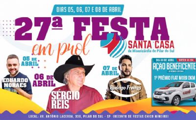 De quinta a domingo ser realizada a 27 Festa da Santa Casa