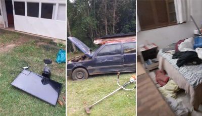 Ladres arrombam e tentam furtar stio no bairro da Paineira