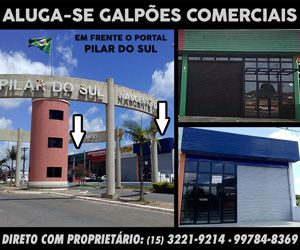 Alugam-se galpes comerciais em frente o Portal de Pilar do Sul