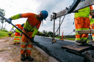 Motiva Sorocabana realiza interven��o para recupera��o de pavimento na rodovia Nestor Foga�a (SP-250)