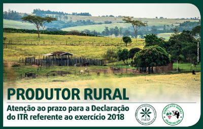 ​Produtor Rural deve fazer declarao do ITR no ms de setembro