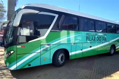 Pilar do Sul adquire dois nibus 0km para a Sade