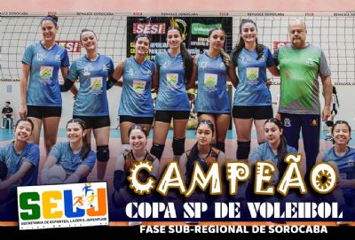 Pilar do Sul vence Santana de Parnaba e conquista o ttulo da Copinha de Voleibol