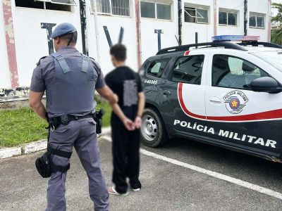 Adolescente de 13 anos � apreendido ap�s fuga e dire��o perigosa com motocicleta em Pilar do Sul