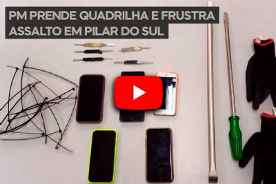 ​PM prende quadrilha e frustra assalto  residncia no centro