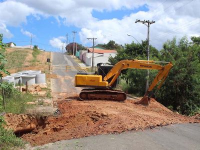 ​Rua Sebastio Francelino  interditada para obras