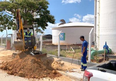 ​Obra em adutora da Sabesp causa interrupo no abastecimento em vrios bairros