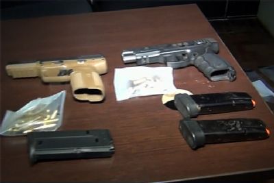 ​Homem  preso em Pilar do Sul com armas e pistola capaz de perfurar colete e carros blindados