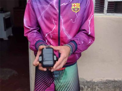 Detento de saidinha rompe tornozeleira eletrnica e  preso pela PM