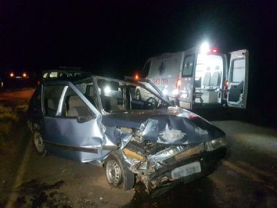 Quatro feridos em acidente na SPV-093 na Reunidas