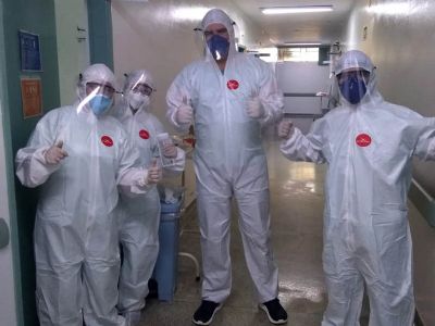 Pilar do Sul recebe a doao de 40 protetores faciais