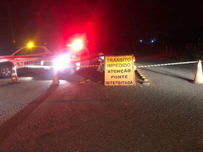 Defesa Civil e Demutran interditam ponte do Turvo dos Ferreiras
