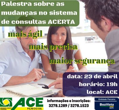 ACE promove palestra sobre novo sistema de consultas ao SCPC