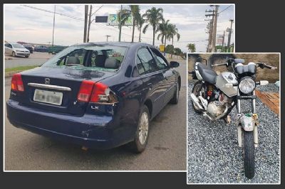 ​Motociclista fica ferido em acidente na Miguel Petrere