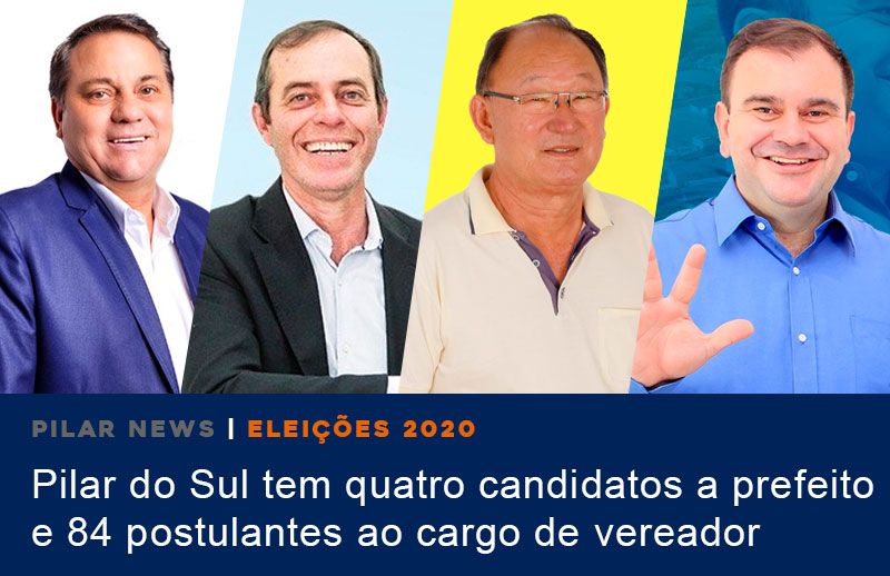 Corrida eleitoral em Pilar do Sul tem quatro candidatos a prefeito e 84 a vereador