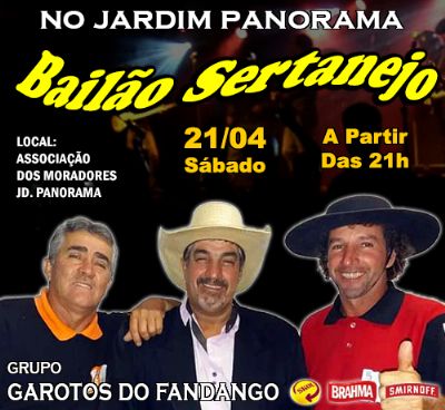 ​Sbado tem bailo na sede da associao de moradores do Jardim Panorama