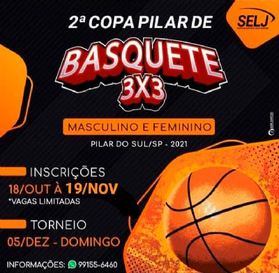 Inscries abertas para a Copa Pilar de Basquete 3x3