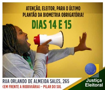 Posto Eleitoral realiza nesse sbado e domingo o ltimo planto da biometria