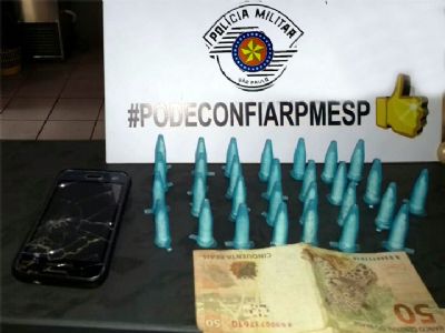 ​Lenhador  preso acusado de trfico de drogas no Jardim Nova Pilar