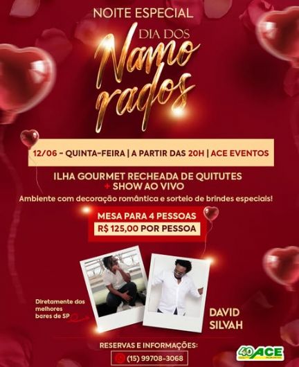 Baile especial Dia dos Namorados nessa quinta no Clube