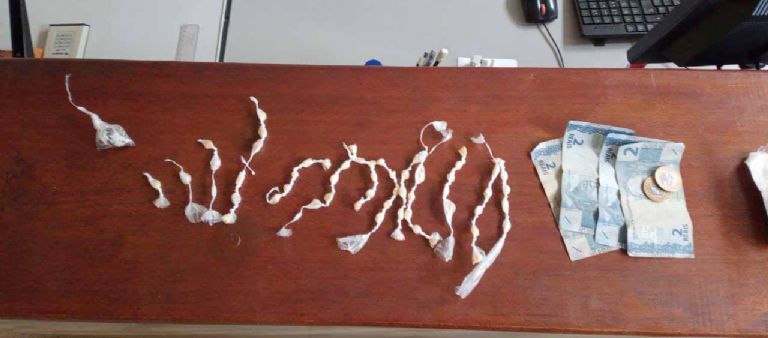 ​Acusado de trfico  preso pela PM na Santa Ceclia