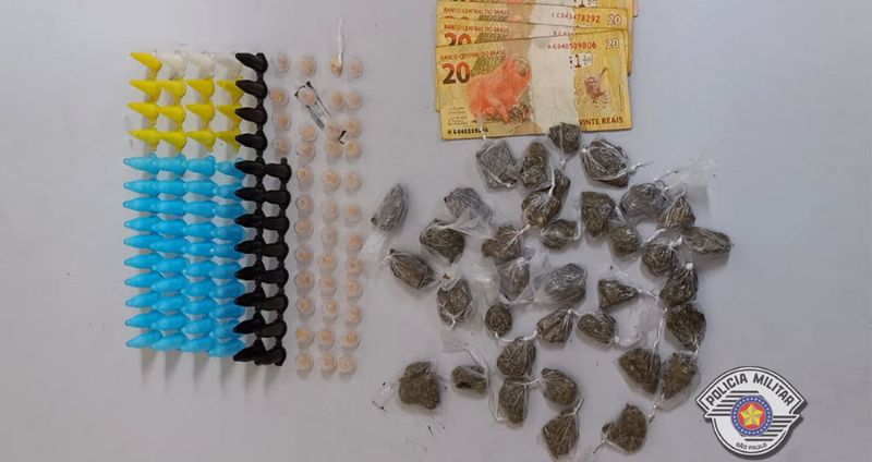 Acusado de trfico  preso pela PM na Santa Ceclia