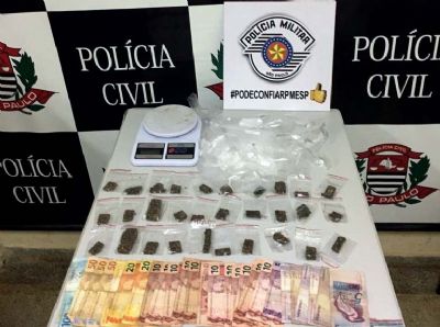 ​PM e Civil prendem casal acusado de trfico de drogas no Jardim Nova Pilar