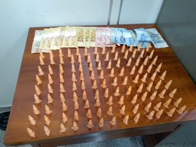 Acusado de trfico  preso com 220g de cocana na Nova Pilar