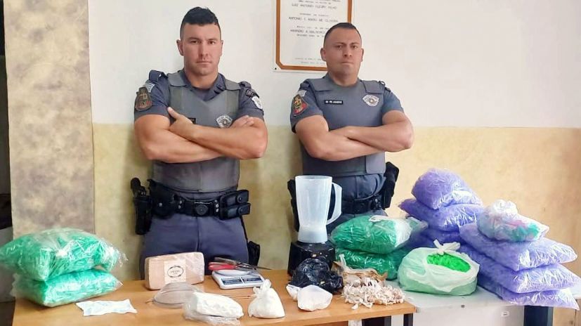 ​PM fecha laboratrio, apreende mais de 8kg de droga e d duro golpe no trfico em Pilar do Sul