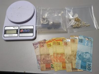 Traficante  flagrado pela PM na Santa Ceclia