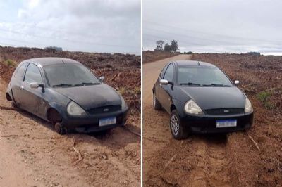 Homem surta, se perde na mata e seu carro  depenado no Chapado