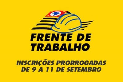 PAT prorroga prazo para inscrio para a 'Frente de Trabalho'