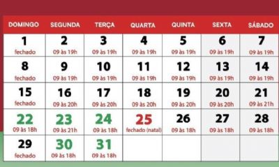 Comrcio pilarense tem horrio especial de atendimento no fim de ano