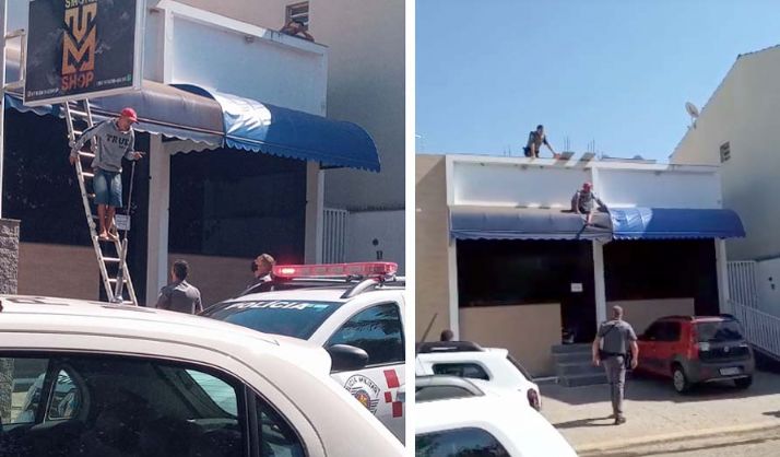 ​Aps furtar residncia, ladro sobe em telhado e d muito trabalho para a PM antes de ser preso