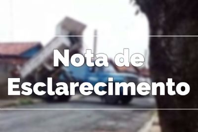 Prefeitura emite Nota de Esclarecimento sobre entrega de materiais de construo